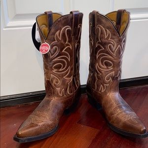 Dianna leather cowboy boots